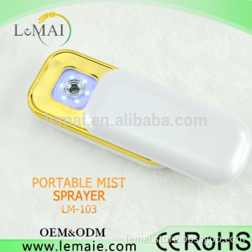 HOT!!! skin care product Handy Nano-Tech mini facial steamer with usb rechargeable